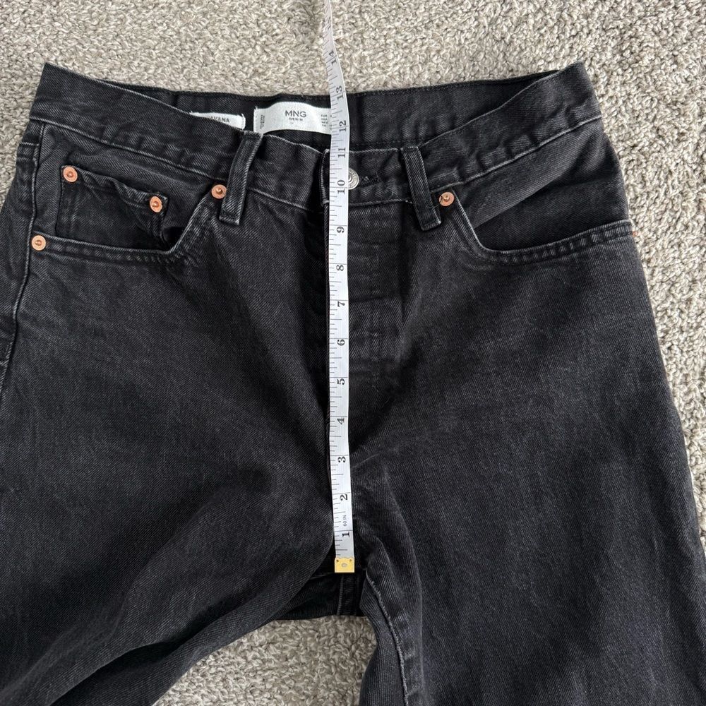 MANGO | Havana Straight Leg Black Jeans - Size 8 - Picture 13 of 15